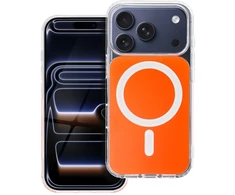 Dėklas Oem Case for iPhone 17 Pro / 18 Pro Clear Fusion Mag Cover compatible with MagSafe oranžinis