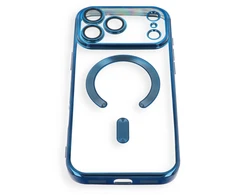 Dėklas Oem Case for iPhone 17 Pro / 18 Pro Electro Mag Cover, suderinamas su MagSafe, tamsiai mėlynas