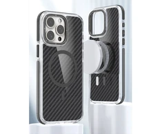 Dėklas Oem Case for iPhone 17 Pro / 18 Pro Fiber compatible with MagSafe juodas