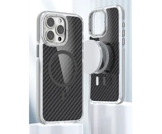 Dėklas Oem Case for iPhone 17 Pro / 18 Pro Fiber compatible with MagSafe pilka