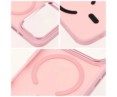 Oem Case for iPhone 17 Pro / 18 Pro Forcell F-Protect Smoke Hybrid Premium compatible with MagSafe pink