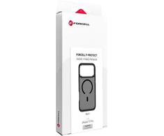 Dėklas Case for iPhone 17 Pro / 18 Pro Forcell F-Protect Smoke Hybrid Premium compatible with MagSafe juodas