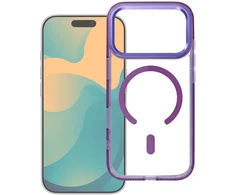 Oem dėklas, skirtas iPhone 18 Pro / 17 Pro, permatomas hibridinis rėmelis su MagSafe, juoda