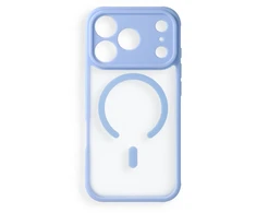 Oem dėklas, skirtas iPhone 17 Pro / 18 Pro, Full Matte Mag Cover, suderinamas su MagSafe, mėlynas