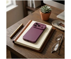 Dėklas Oem Case for iPhone 17 Pro / 18 Pro Matt 2.0 dark cherry