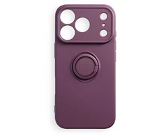 Dėklas Oem Case for iPhone 17 Pro / 18 Pro Silicone Ring dark cherry