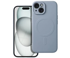 Dėklas Oem Case for iPhone 17 Pro / 18 Pro Silicone Mag Cover compatible with MagSafe (big hole) light mėlynas