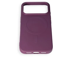 Dėklas Oem Case for iPhone 17 Pro / 18 Pro Silicone Mag Cover compatible with MagSafe (big hole) dark cherry
