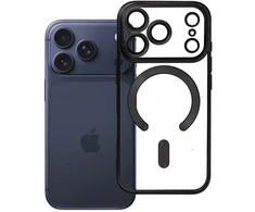 Oem Originalus dėklas, skirtas „iPhone 17 Pro / 18 Pro“ (žemas kameros kraštas), „Electro Mag“ dėklas, suderinamas su „MagSafe“ (juodas)
