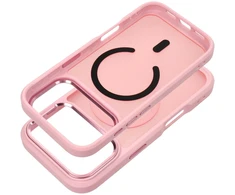 Dėklas Case for iPhone 17 Pro Max / 18 Pro Max Forcell F-Protect Smoke Hybrid Premium compatible with MagSafe pink
