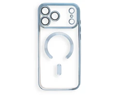 Dėklas Oem Case for iPhone 17 Pro Max / 18 Pro Max Electro Mag Cover compatible with MagSafe dangaus mėlynas