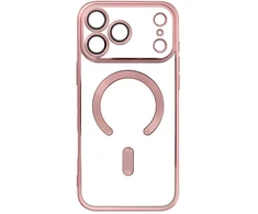 Dėklas Oem Case for iPhone 17 Pro Max / 18 Pro Max Electro Mag Cover compatible with MagSafe auksinis-rose