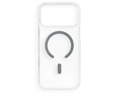 Dėklas Oem Case for iPhone 17 Pro Max / 18 Pro Max Drop Glue Colorful Ring Mag Cover compatible with MagSafe pilka