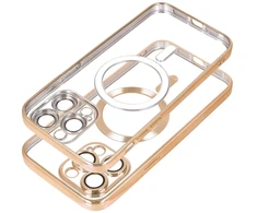 Dėklas Oem Case for iPhone 17 Pro Max / 18 Pro Max Electro Mag Cover compatible with MagSafe auksinis