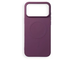 Dėklas Oem Case for iPhone 17 Pro Max / 18 Pro Max Silicone Mag Cover compatible with MagSafe (big hole) dark cherry