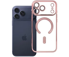 Dėklas Oem Case for iPhone 17 Pro Max / 18 Pro Max Electro Mag Cover compatible with MagSafe auksinis-rose