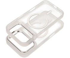 Dėklas Case for iPhone 17 Pro Max / 18 Pro Max Forcell F-Protect Shadow Stand Premium compatible with MagSafe sidabrinis