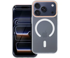 Dėklas Oem Case for iPhone 17 Pro Max / 18 Pro Max Go Oranžinis compatible with MagSafe transparent