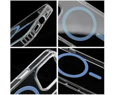 Dėklas Oem Case for iPhone 17 Pro Max / 18 Pro Max Drop Glue Colorful Ring Mag Cover compatible with MagSafe light mėlynas