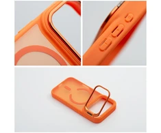 Dėklas Case for iPhone 17 Pro Max / 18 Pro Max Forcell F-Protect Smoke Hybrid Premium compatible with MagSafe oranžinis