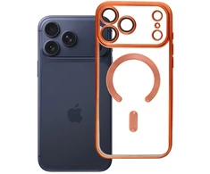 Dėklas Oem Case for iPhone 17 PRO MAX Electro Mag Cover compatible with MagSafe oranžinis
