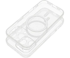 Dėklas Oem Case for iPhone 18 Pro / 17 Pro Clear Mag Cover (STR / CAMERA PROTECTION) compatible with MagSafe transparent glitter