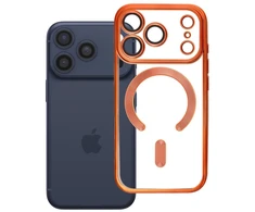 Oem dėklas iPhone 18 Pro / 17 Pro Electro Mag Cover, suderinamas su MagSafe, oranžinis