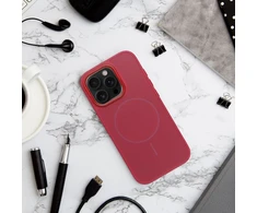 Dėklas Oem Case for iPhone 18 Pro / 17 Pro Frame Mag Cover compatible with MagSafe dark cherry