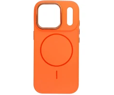 Dėklas Oem Case for iPhone 18 Pro / 17 Pro Frame Mag Cover compatible with MagSafe oranžinis