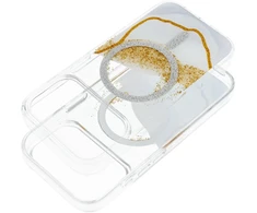 Dėklas Oem Case for iPhone 18 Pro / 17 Pro Golden compatible with MagSafe baltas