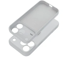Oem Case for iPhone 18 Pro / 17 Pro Silicone Ring sidabrinis