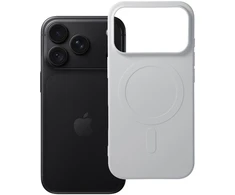 Dėklas Oem Case for iPhone 18 Pro / 17 Pro Silicone Mag Cover compatible with MagSafe (big hole) sidabrinis