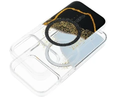 Dėklas Oem Case for iPhone 18 Pro Max / 17 Pro Max Golden compatible with MagSafe juodas