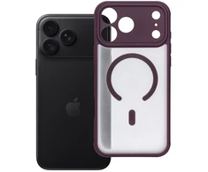 OEM dėklas iPhone 18 Pro Max / 17 Pro Max, pilnai matinis Mag dangtelis, suderinamas su MagSafe, bordo spalvos
