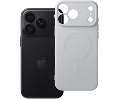 Dėklas Oem Case for iPhone 18 Pro Max / 17 Pro Max Silicone Mag Cover compatible with MagSafe (camera protection) sidabrinis
