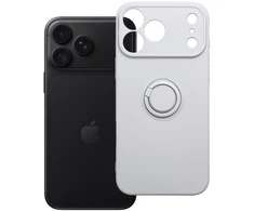 Dėklas Oem Case for iPhone 18 Pro Max / 17 Pro Max Silicone Ring sidabrinis