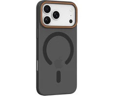 Dėklas Oem Case for iPhone 17 AIR Go Oranžinis compatible with MagSafe juodas