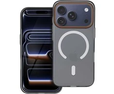 Dėklas Oem Case for iPhone 17 PRO Go Oranžinis compatible with MagSafe juodas
