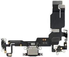 OEM įkrovimo lankstus USB įkroviklis IPHONE 15 juodas (ištrauktas)
