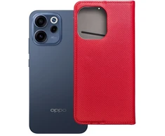 OEM atverčiamas dėklas Oppo Reno 15F Smart Case Book, raudonas