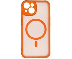 Dėklas Oem Case for iPhone 14 Full Matte Mag Cover compatible with MagSafe oranžinis