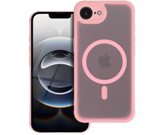 Dėklas Oem Case for iPhone 15 Full Matte Mag Cover compatible with MagSafe light pink