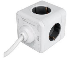 Oem Power strip cube 5 sockets max 3680W with 1,4m power cable E03 baltas