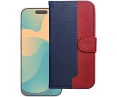 Dėklas Oem Flip case for iPhone 17 PRO MAX Split Book navy and red