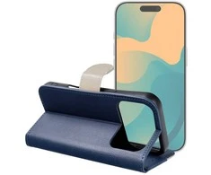 Dėklas Oem Flip case for iPhone 17 PRO Split Book navy and cream