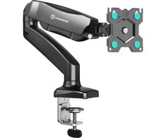 ONKRON G80-B Pasukamas ir pakreipiamas stalo laikiklis 13–32 colių monitoriams, maks. 8kg, su sukimosi funkcija, juodas
