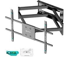 ONKRON M8L-B Pasukamas ir pakreipiamas laikiklis televizoriams 42‘-110’, maks. 100 kg, su rotacija, juodas