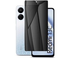 Connect Сonnect Redmi 13C 5G 2.5D Pilna Seguma Japānas Antistatiskais Spēcīgais 3D Privātuma Stikls