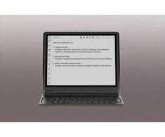 Onyx Boox Note Air 5 C magnetinis dėklas su klaviatūra, rudas