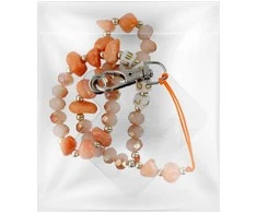 Dėklas OEM LOVE telefono virvelė, telefono pakabukas / laido ilgis 44 cm (22 cm kilpoje) / ant rankos - oranžinis